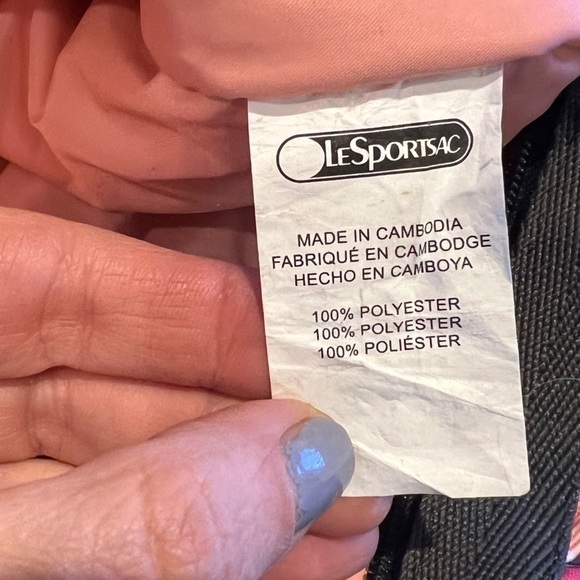 LESPORTSAC weekender carryon travel large duffle multi print - Picture 3 of 13